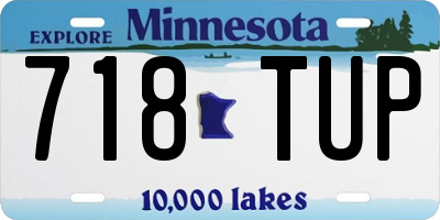 MN license plate 718TUP
