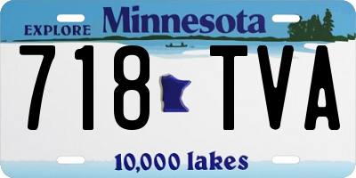 MN license plate 718TVA