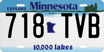 MN license plate 718TVB