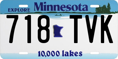 MN license plate 718TVK