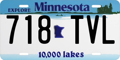 MN license plate 718TVL