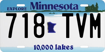 MN license plate 718TVM