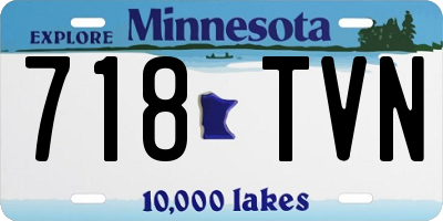 MN license plate 718TVN