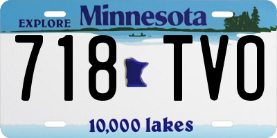 MN license plate 718TVO
