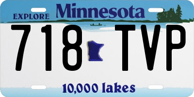 MN license plate 718TVP