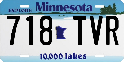MN license plate 718TVR
