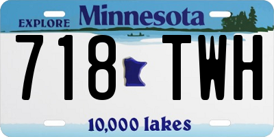MN license plate 718TWH