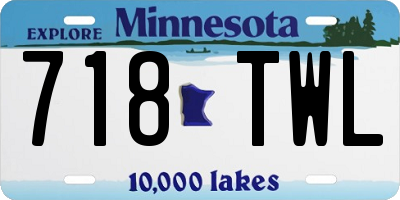 MN license plate 718TWL
