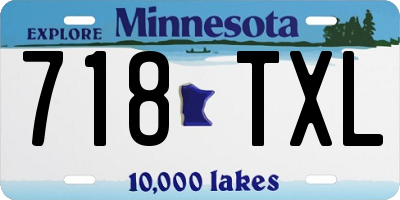 MN license plate 718TXL