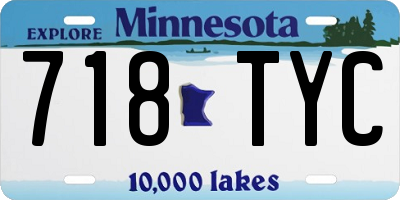MN license plate 718TYC