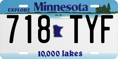 MN license plate 718TYF