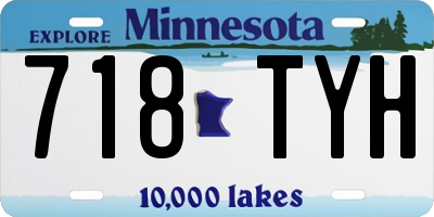 MN license plate 718TYH