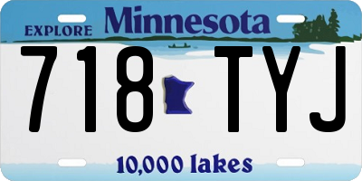 MN license plate 718TYJ
