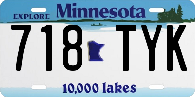 MN license plate 718TYK