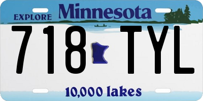MN license plate 718TYL