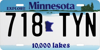 MN license plate 718TYN