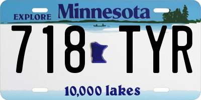 MN license plate 718TYR
