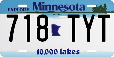 MN license plate 718TYT