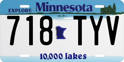 MN license plate 718TYV