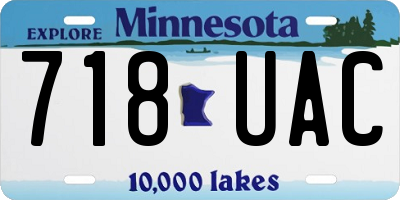 MN license plate 718UAC