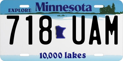 MN license plate 718UAM