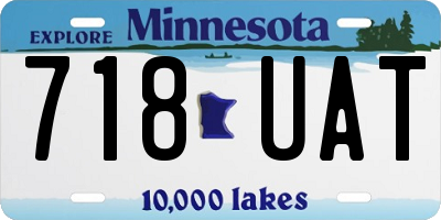 MN license plate 718UAT