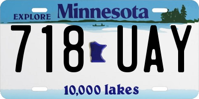 MN license plate 718UAY