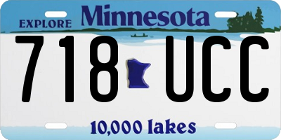 MN license plate 718UCC