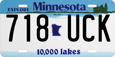 MN license plate 718UCK