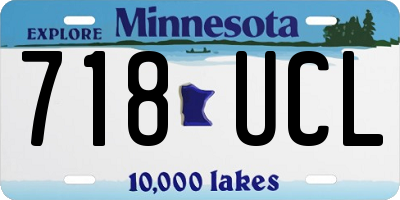 MN license plate 718UCL