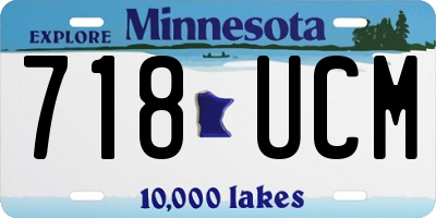 MN license plate 718UCM