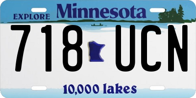 MN license plate 718UCN