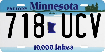 MN license plate 718UCV