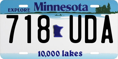 MN license plate 718UDA