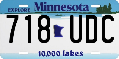 MN license plate 718UDC