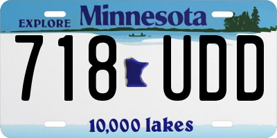 MN license plate 718UDD