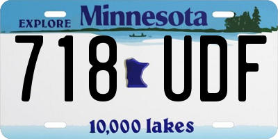 MN license plate 718UDF