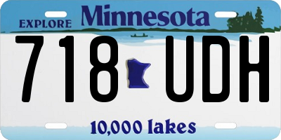 MN license plate 718UDH