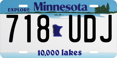 MN license plate 718UDJ