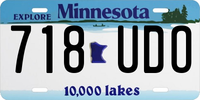 MN license plate 718UDO