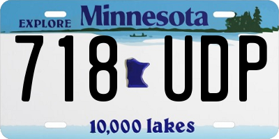 MN license plate 718UDP