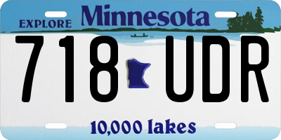 MN license plate 718UDR