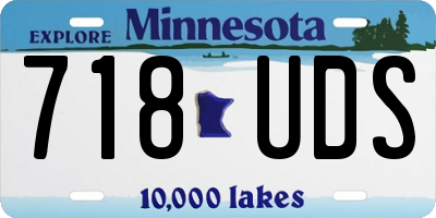 MN license plate 718UDS