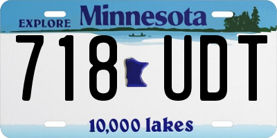 MN license plate 718UDT