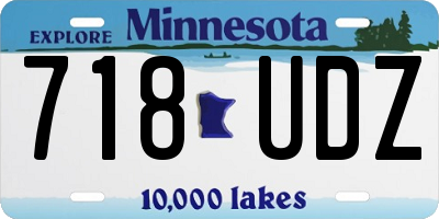 MN license plate 718UDZ