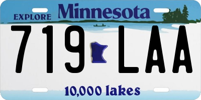 MN license plate 719LAA