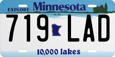 MN license plate 719LAD