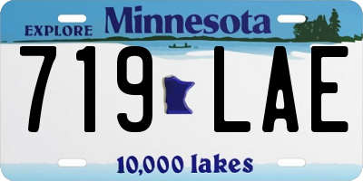 MN license plate 719LAE