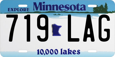 MN license plate 719LAG