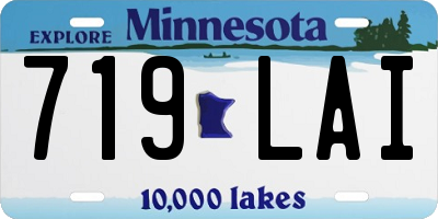 MN license plate 719LAI